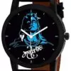 Combo of BLUE MAHADEV Edition Analog watch With Aux Cable , OTG Adapter And Data Cable Mahadev Printed Wrist Watch
