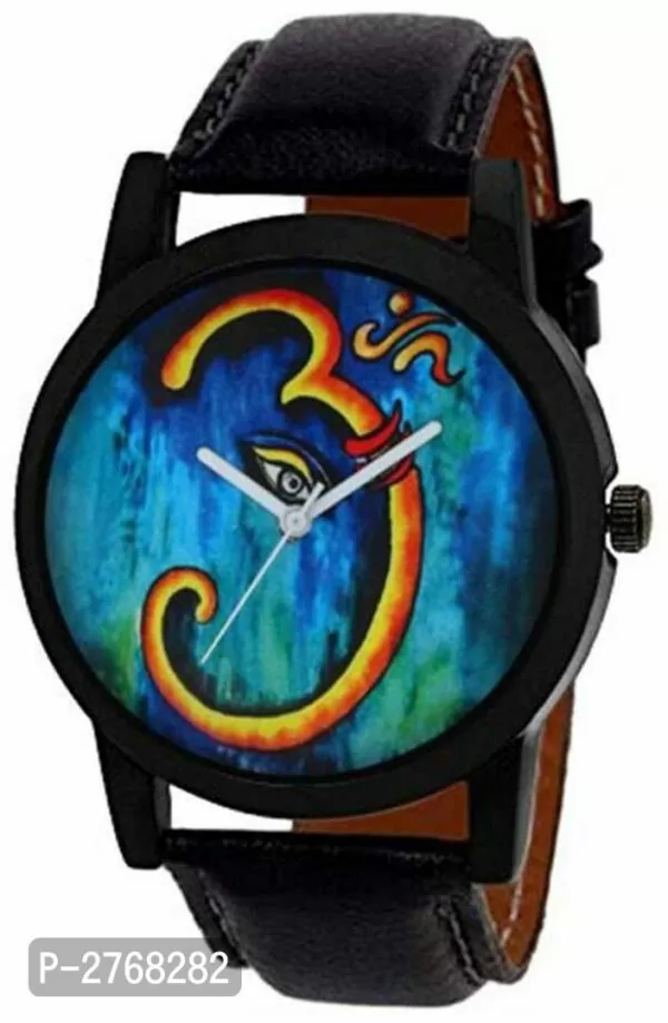 Combo of Stylish Ganpati Edition Analog Watch With Aux Cable , OTG Adapter And Data Cable For Men And Women