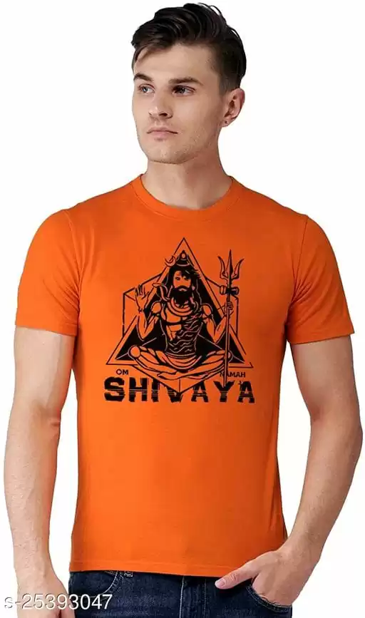 Comfy Elegant Men Tshirts Tshirt for Men Devo ke dev T-Shirt Lord shiva Mahakaal T-Shirt