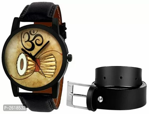 Damru Mahadev Edition Analog Watch With Black Belt Analog Mahadev Style Combo Offers For Boys Watch - For Men And Women