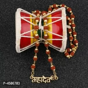 Gold Plated Rudraksh Mala Mahadev Pendant Mala For Men And Women Gold-plated Religious Spiritual Jewelry Set for Men and Women