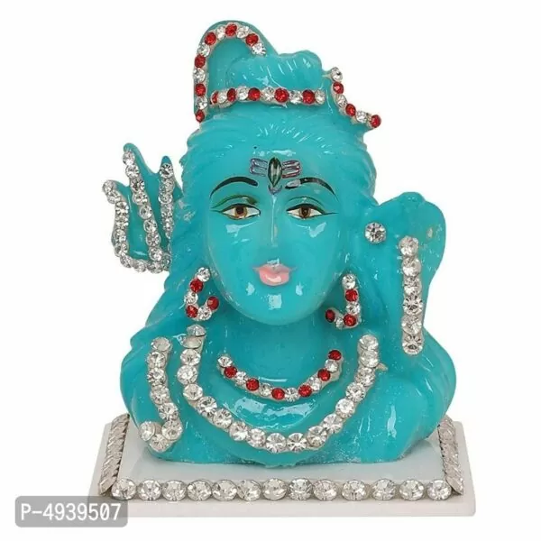 Lord Statues Shiv ji Beautiful Car Dashboard and office table Idol Figurine Showpiece