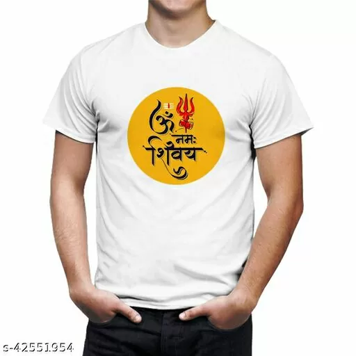 Mahadev Comfy Partywear Men Tshirts