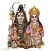 Masstone Lord Shiva Parvati Ganesha Family Religious God Wall Sticker