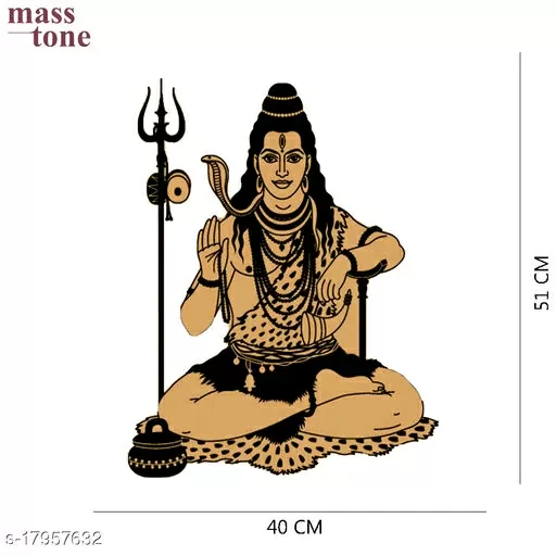 Masstone Lord Shiva Religious God Wall Sticker