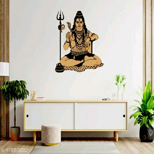 Masstone Lord Shiva Religious God Wall Sticker