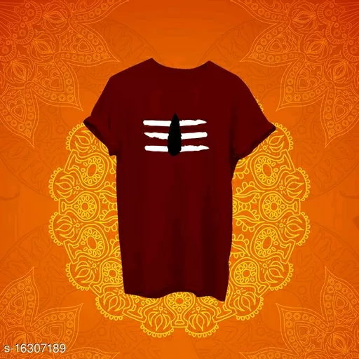 Men's Regular Fit Mahadev Tilak T Shirt For Man Available in 3 colours