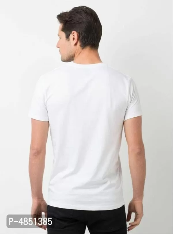 Men's White Polyester Printed Round Neck Tees Devo ke dev T-Shirt Lord shiva Mahakaal T-Shirt