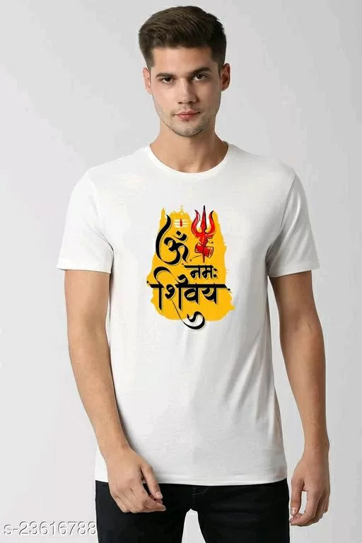Om Nama Shivay Printed T-Shirt For Men
