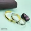 Stainless Steel Silver, Gold-plated Kada(Combo)