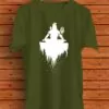 The Indian Choice Mens Mahadev Olive Green Colour Half Round Neck Tees For Boys