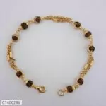 Trendy Gold Plated Rudraksh Bracelets
