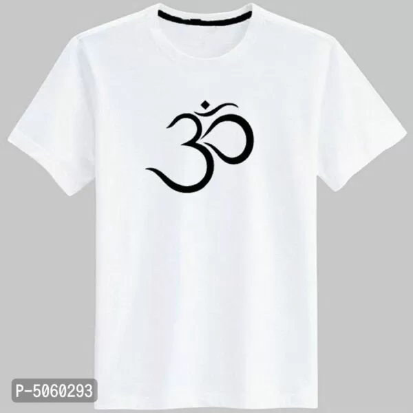Trendy Stylish Polyester Printed Round Neck Tee for Men Har Har Mahadev T-Shirt