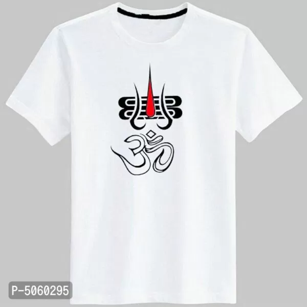 Trendy Stylish Polyester Printed Round Neck Tee for Men Tshirt for Men Mahakal Shiv T-Shirt