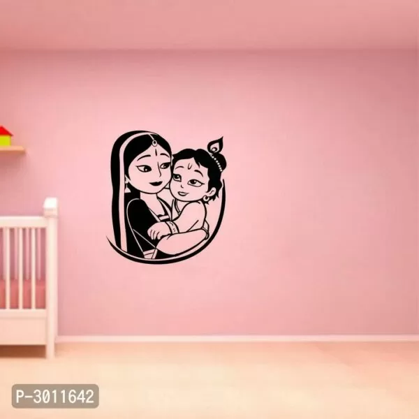 Wall Stickers | Wall Sticker For Living Room -Bedroom - Office - Home Hall Decor |Bal Krishna 48 cmX 43 cm
