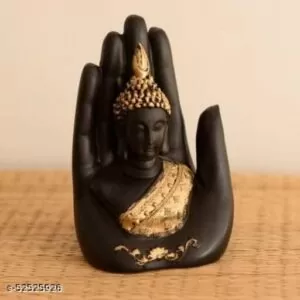 Buddha sitting in meditation Idols on hand statue